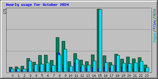Hourly usage for October 2024